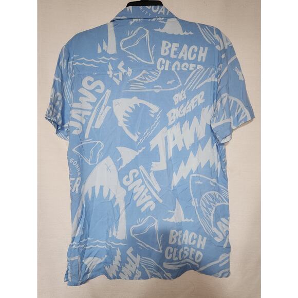 Jaws button down short sleeve shirt men's small - Picture 5 of 6